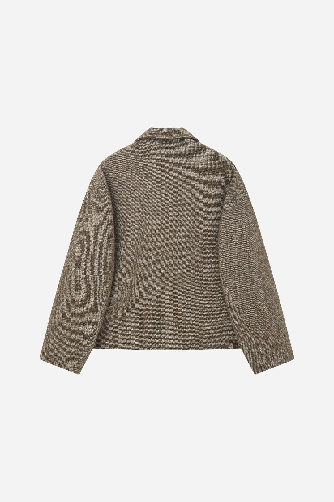 An image of a   S44861 Textured Zip-Up Jacket by  Mirra Masa