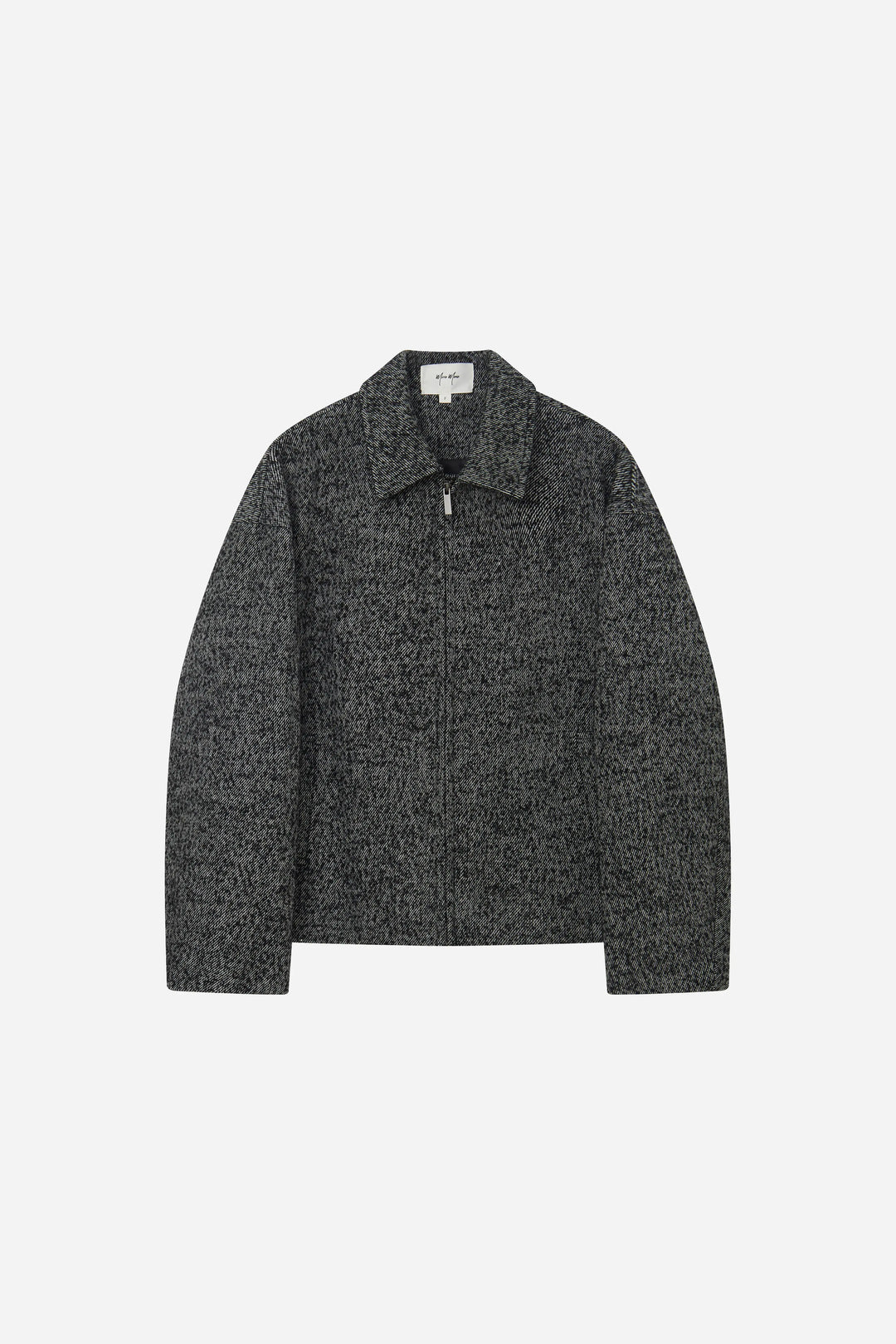 An image of a   S44861 Textured Zip-Up Jacket by  Mirra Masa