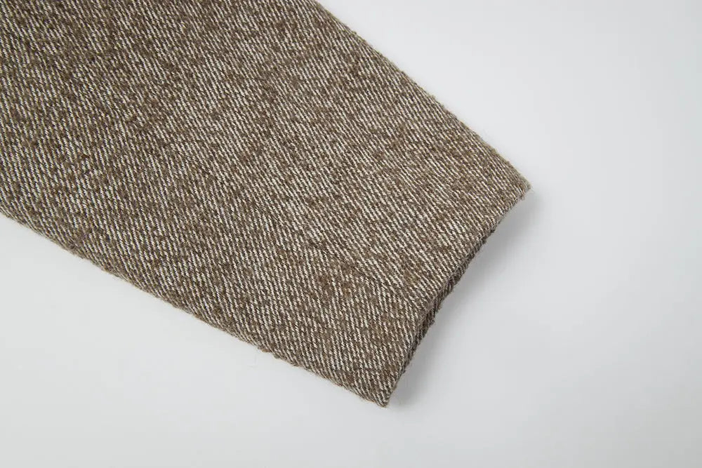 An image of a   S44861 Textured Zip-Up Jacket by  Mirra Masa