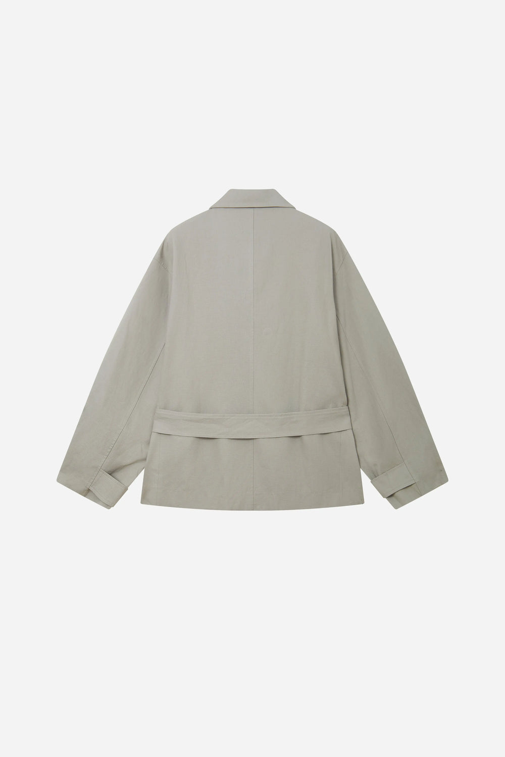 An image of a   S44879 Double Breasted High Neck Jacket by  Mirra Masa