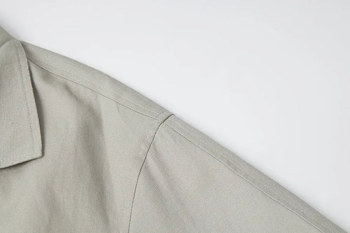 An image of a   S44879 Double Breasted High Neck Jacket by  Mirra Masa