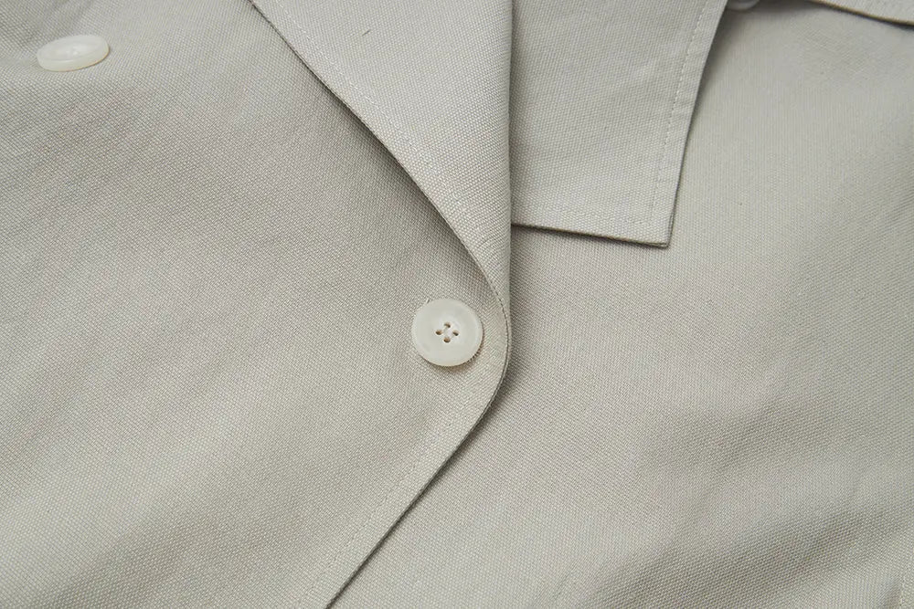 An image of a   S44879 Double Breasted High Neck Jacket by  Mirra Masa