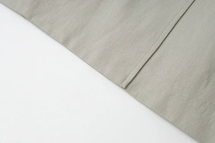 An image of a   S44879 Double Breasted High Neck Jacket by  Mirra Masa