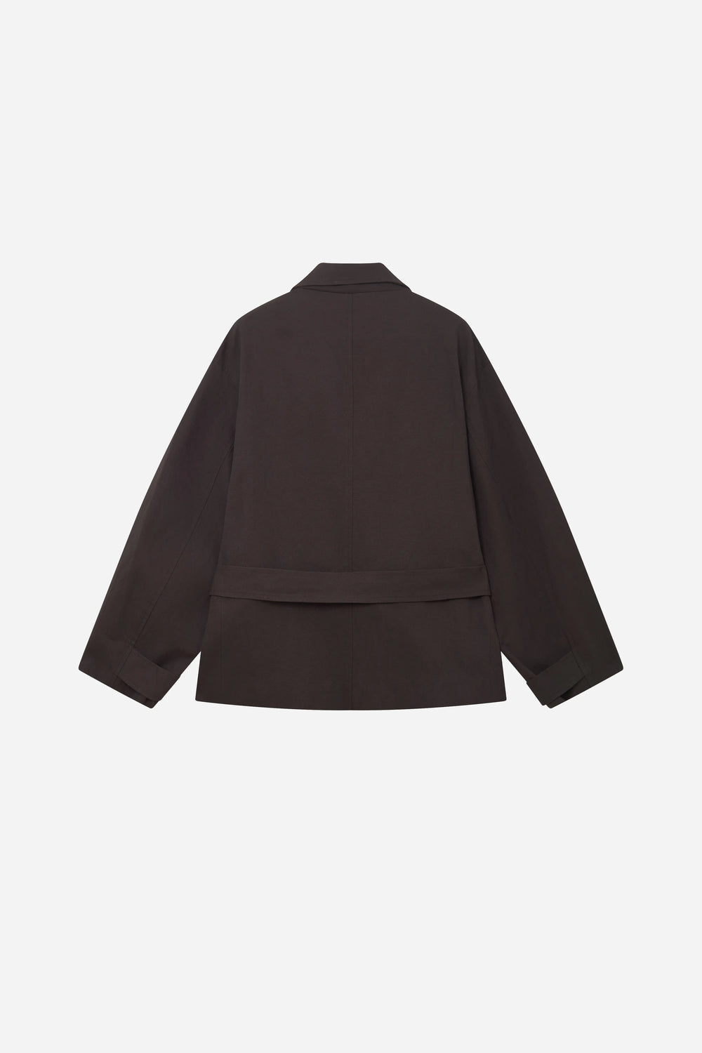 An image of a   S44879 Double Breasted High Neck Jacket by  Mirra Masa