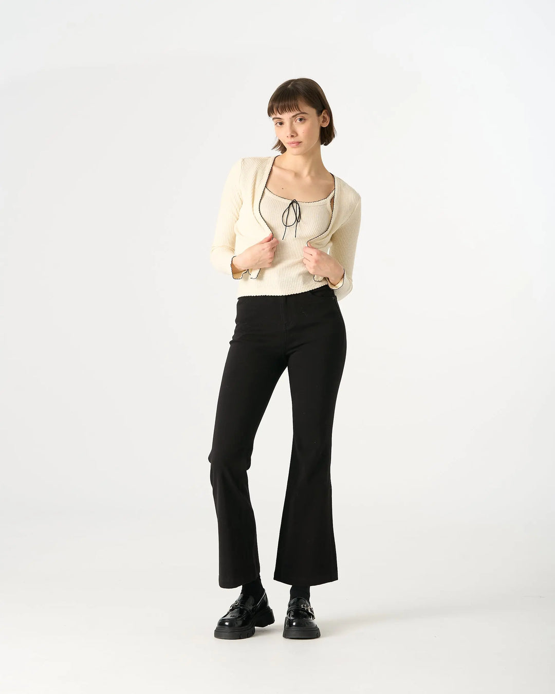 An image of a   S8807 Two-Piece Knitwear Set by  Mirra Masa