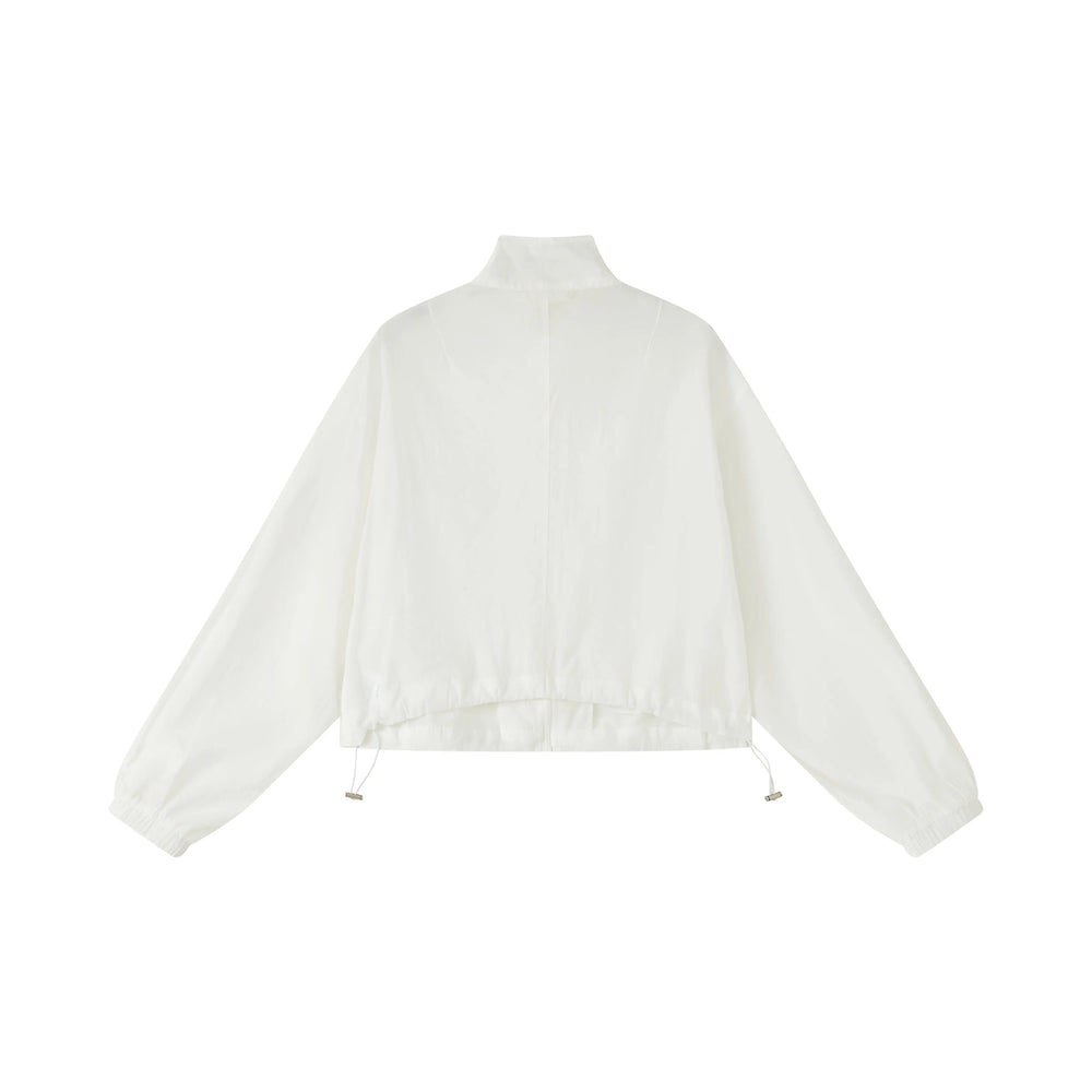 An image of a   SH25MS6 Funnel-Neck Full-Zip Jacket by  Mirra Masa