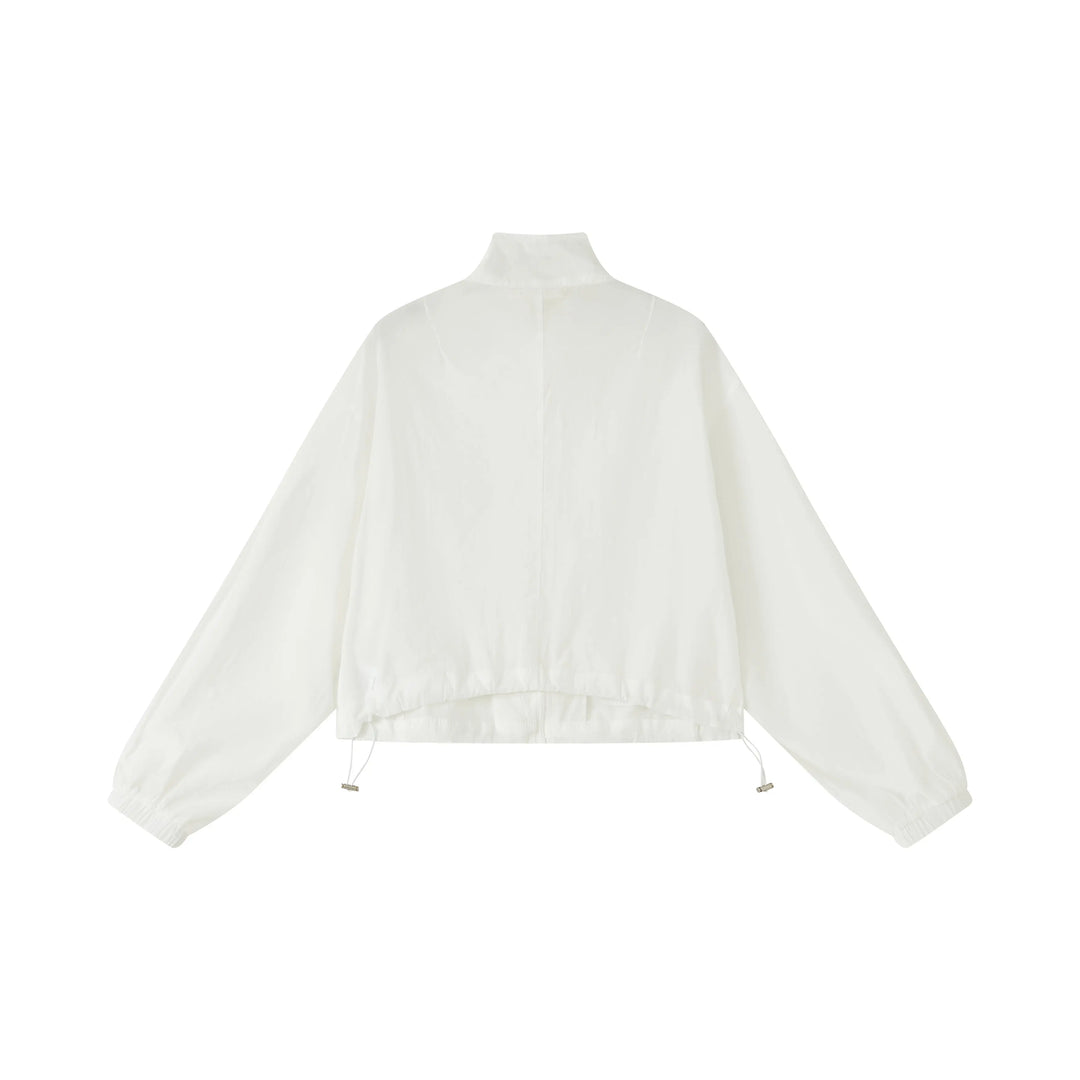 An image of a   SH25MS6 Funnel-Neck Full-Zip Jacket by  Mirra Masa