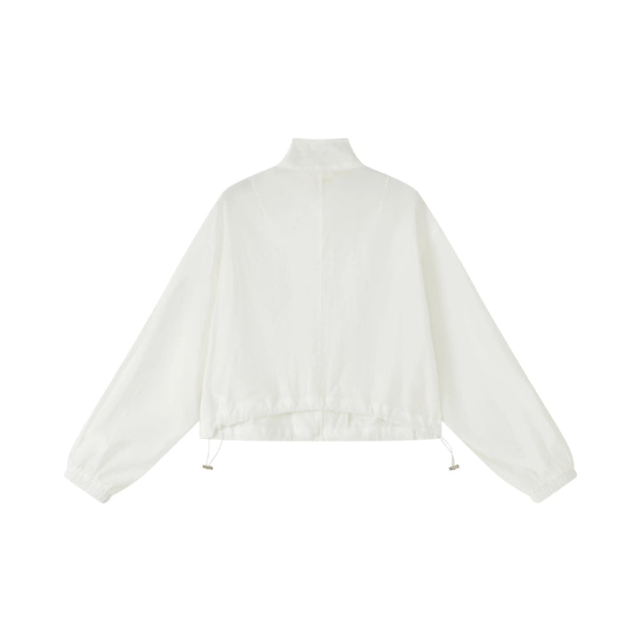 An image of a   SH25MS6 Funnel-Neck Full-Zip Jacket by  Mirra Masa