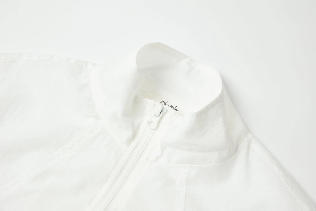 An image of a   SH25MS6 Funnel-Neck Full-Zip Jacket by  Mirra Masa