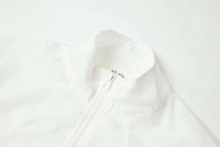 An image of a   SH25MS6 Funnel-Neck Full-Zip Jacket by  Mirra Masa