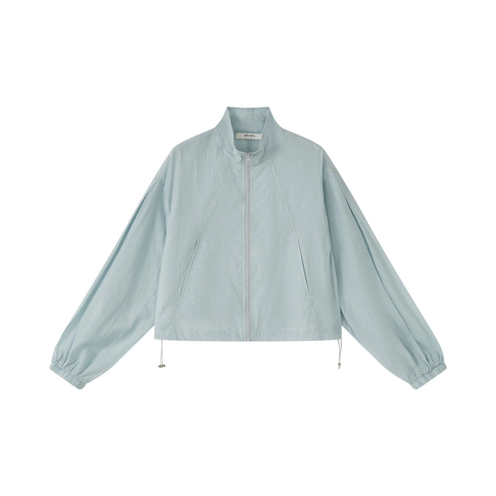 An image of a   SH25MS6 Funnel-Neck Full-Zip Jacket by  Mirra Masa