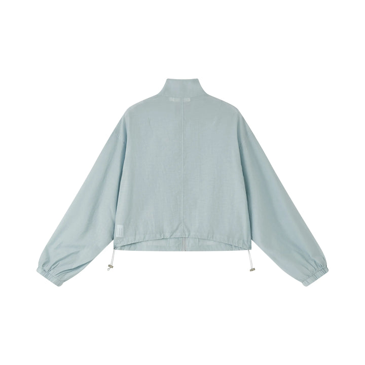 An image of a   SH25MS6 Funnel-Neck Full-Zip Jacket by  Mirra Masa