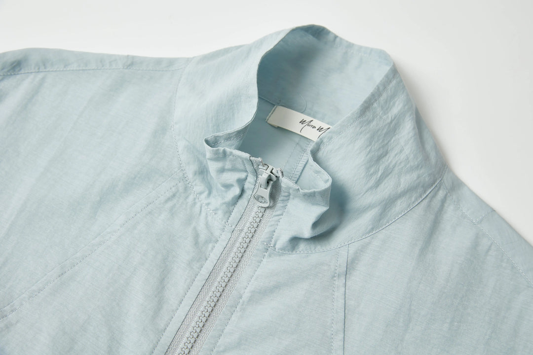 An image of a   SH25MS6 Funnel-Neck Full-Zip Jacket by  Mirra Masa