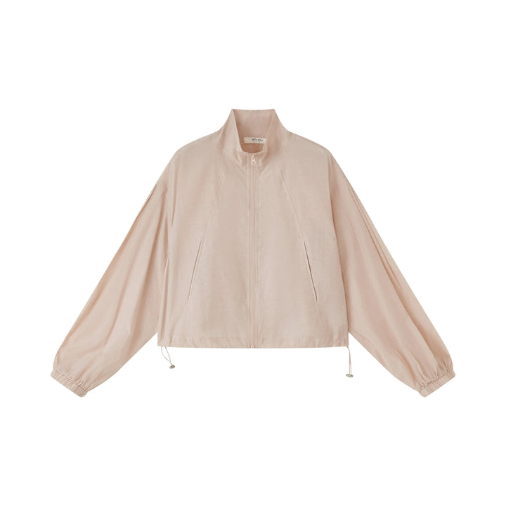 An image of a   SH25MS6 Funnel-Neck Full-Zip Jacket by  Mirra Masa