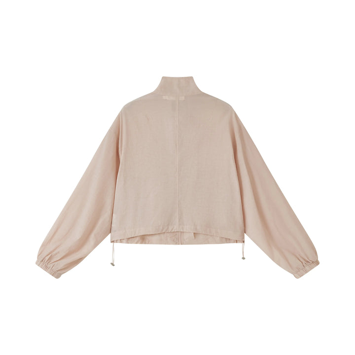 An image of a   SH25MS6 Funnel-Neck Full-Zip Jacket by  Mirra Masa