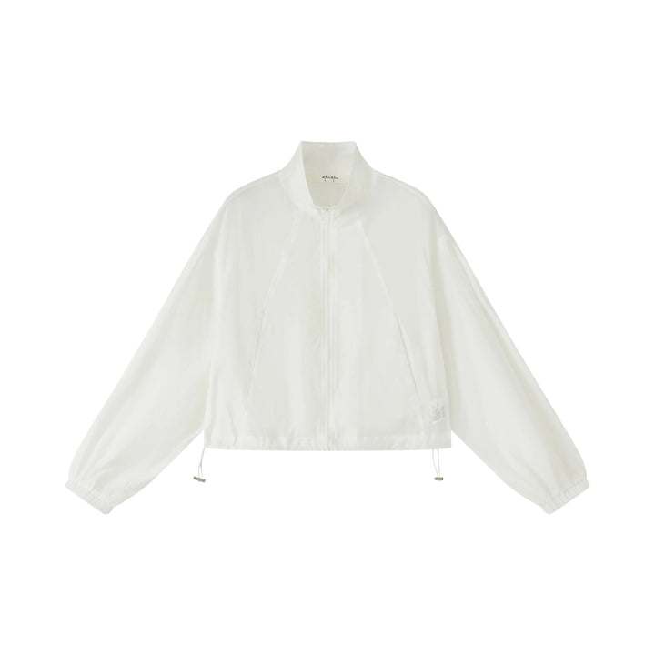 An image of a   SH25MS6 Funnel-Neck Full-Zip Jacket by  Mirra Masa