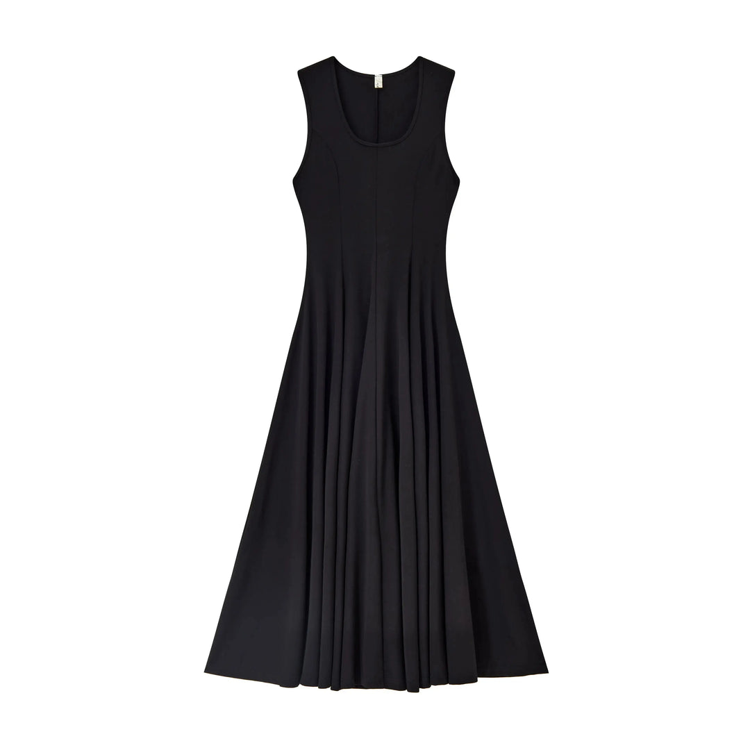 An image of a   SK3Y7M6 Scoop Neck A-Line Dress by  Mirra Masa