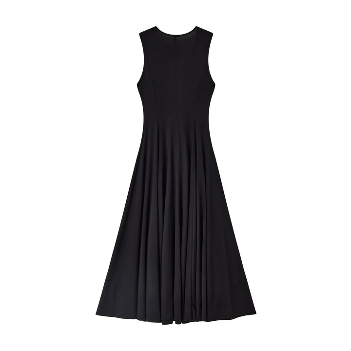 An image of a   SK3Y7M6 Scoop Neck A-Line Dress by  Mirra Masa