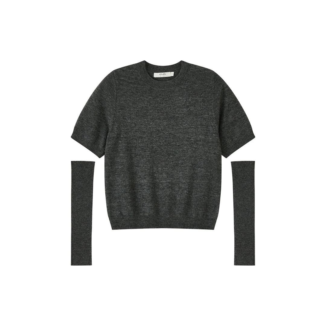 An image of a   SW3Q5S6 Wool Blend Cardigan by  Mirra Masa
