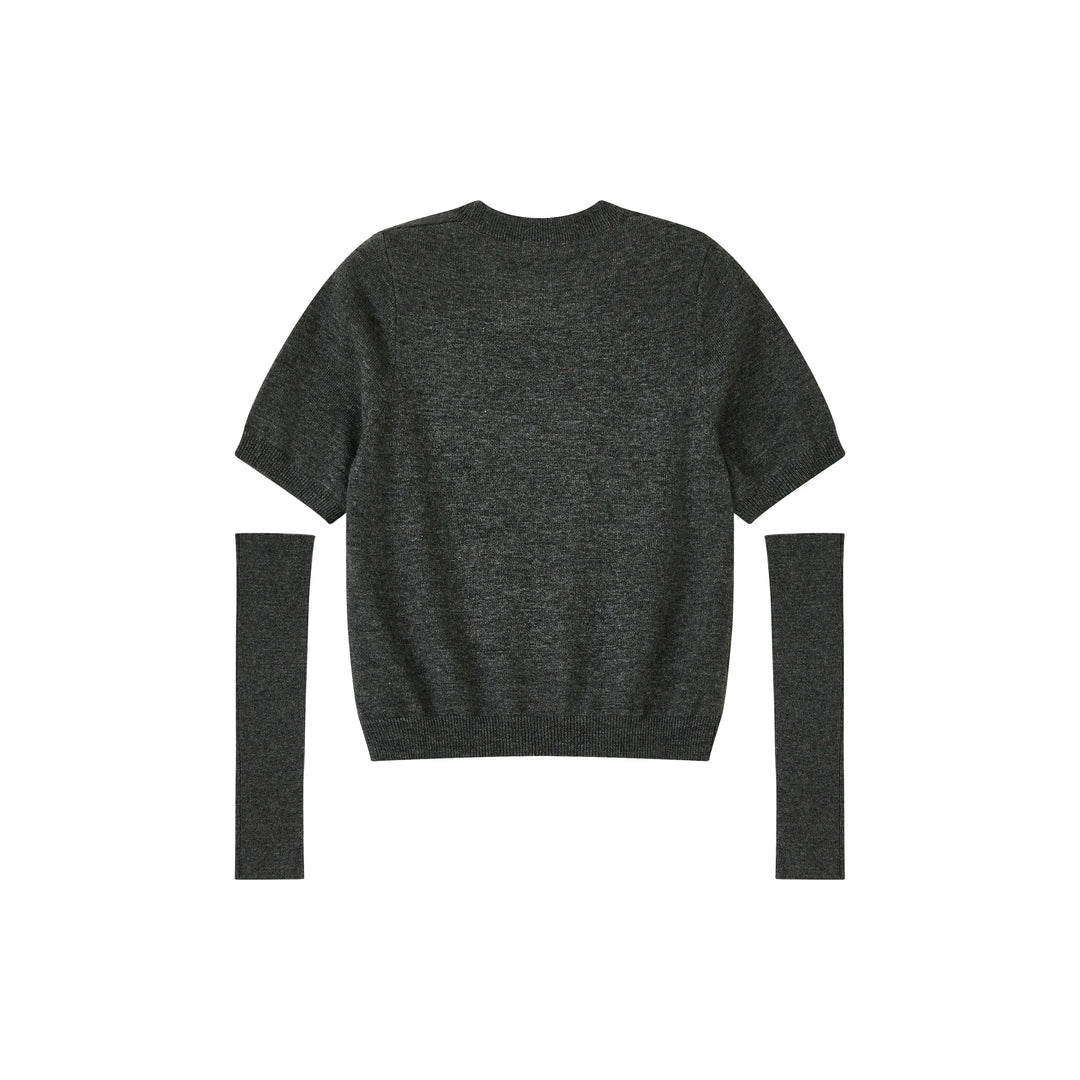 An image of a   SW3Q5S6 Wool Blend Cardigan by  Mirra Masa