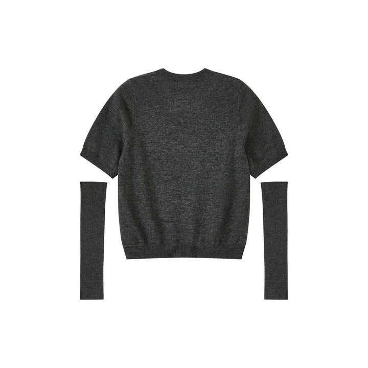 An image of a   SW3Q5S6 Wool Blend Cardigan by  Mirra Masa