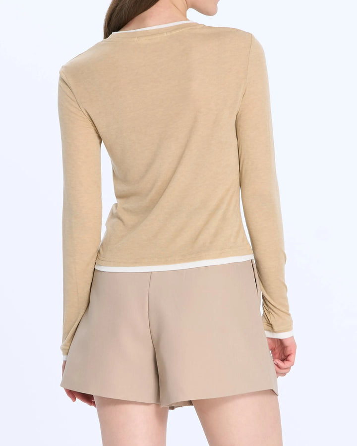 An image of a   T3252 Layering Top by  Mirra Masa