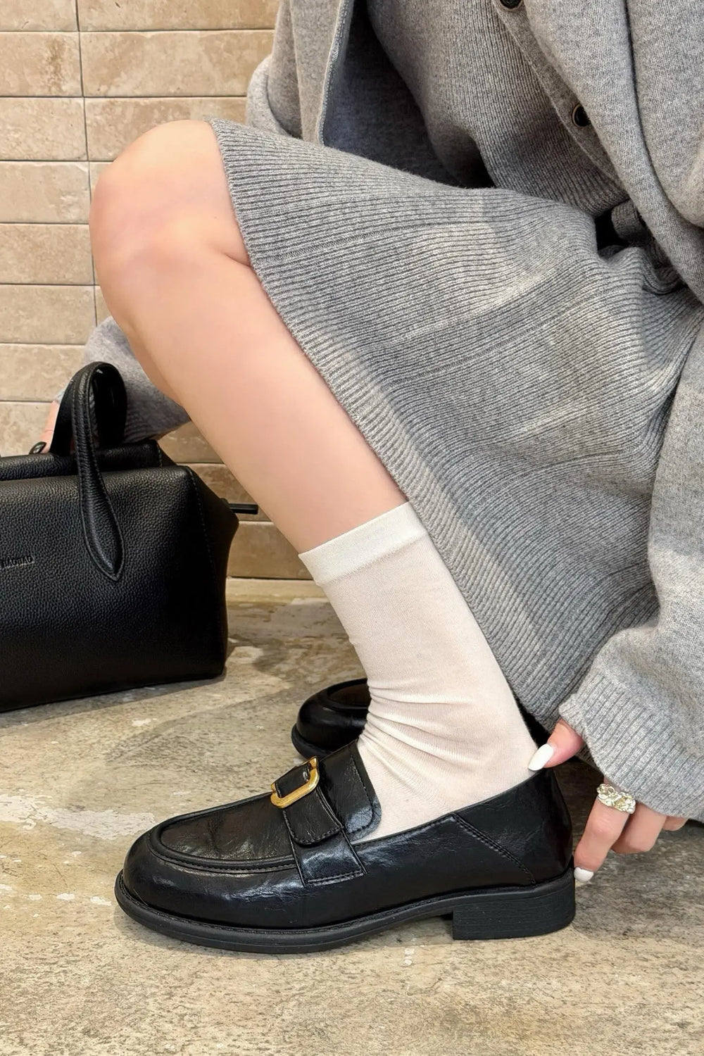 An image of a   T5017 Vegan Leather Loafer by  Mirra Masa