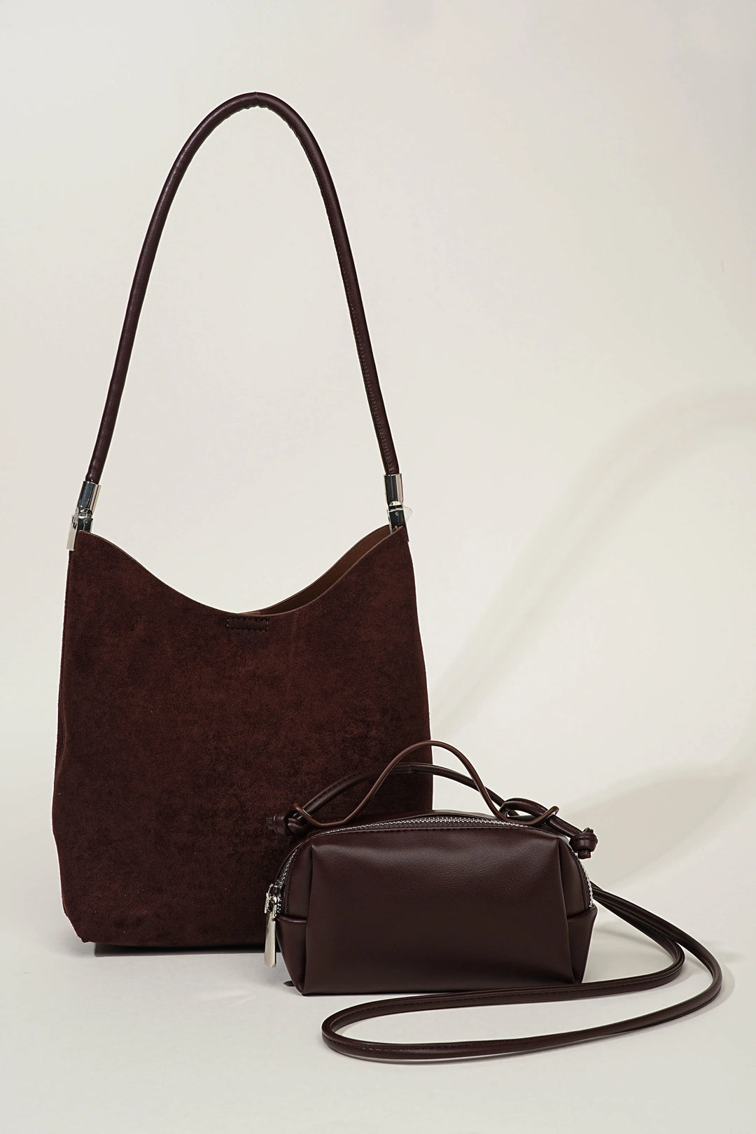 An image of a   TF0077 Suede Shoulder Bag by  Mirra Masa
