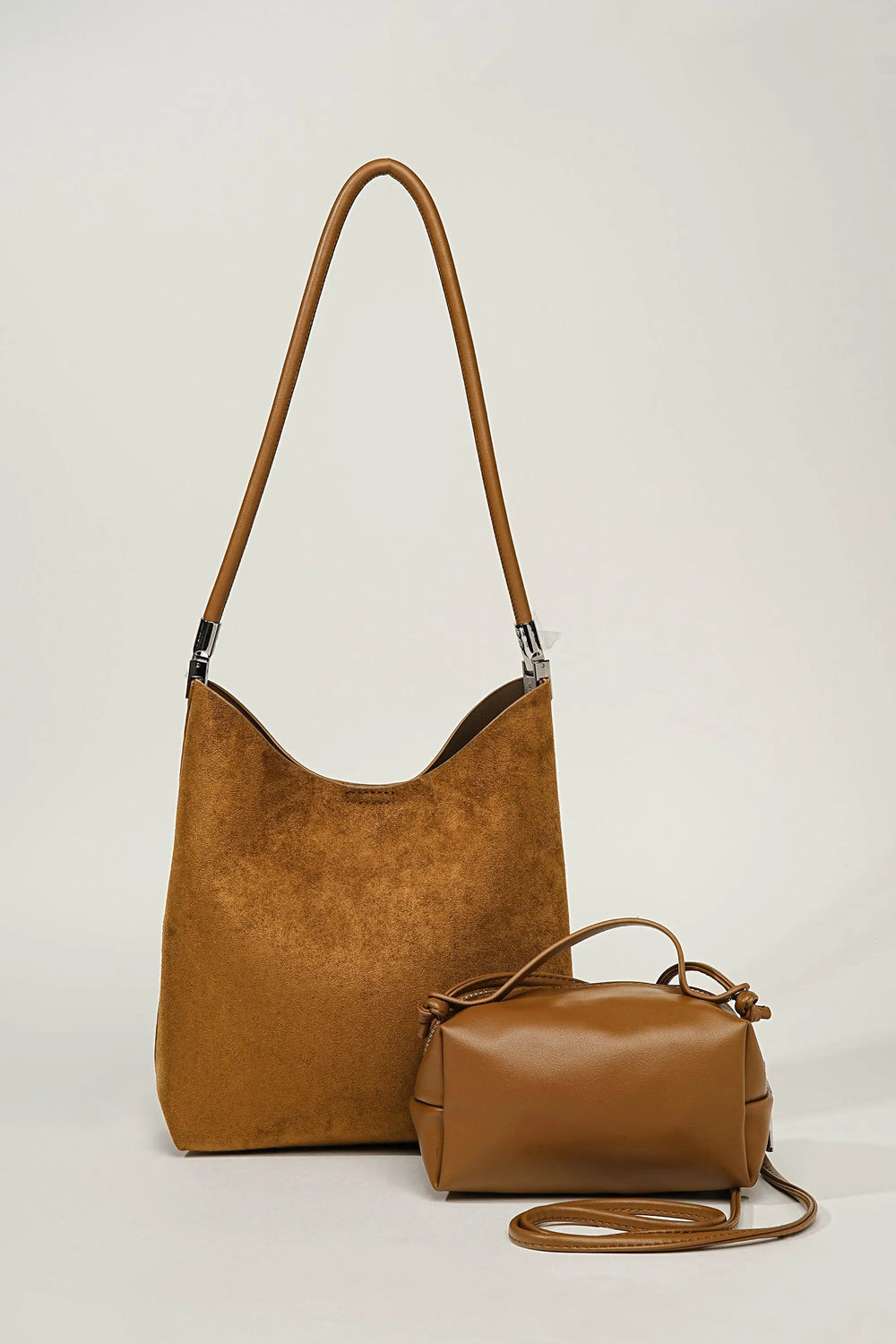 An image of a   TF0077 Suede Shoulder Bag by  Mirra Masa