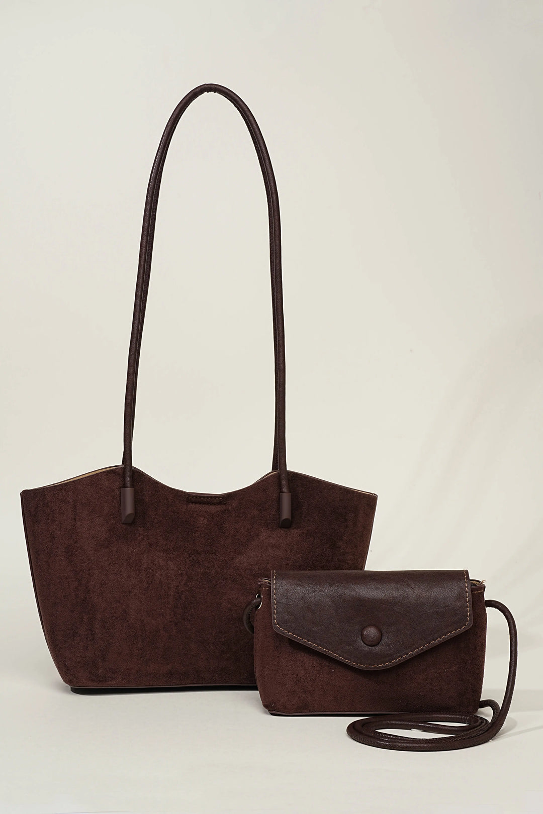An image of a   TF2300 Suede Shoulder Bag by  Mirra Masa