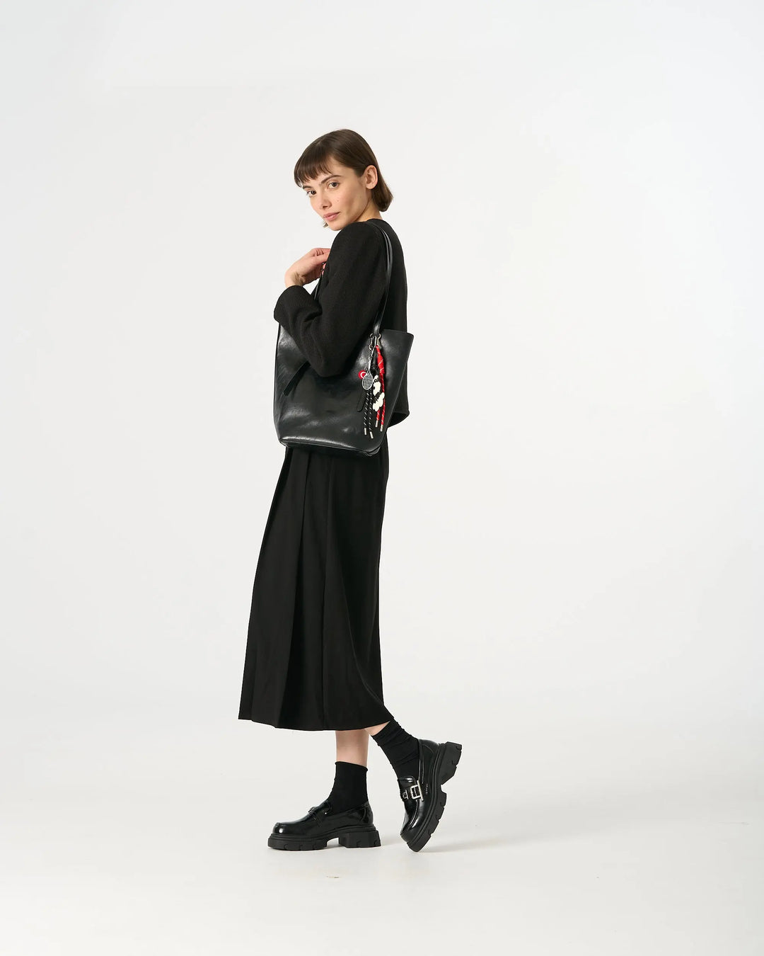 An image of a   TF2305 Vegan Leather Tote Bag by  Mirra Masa