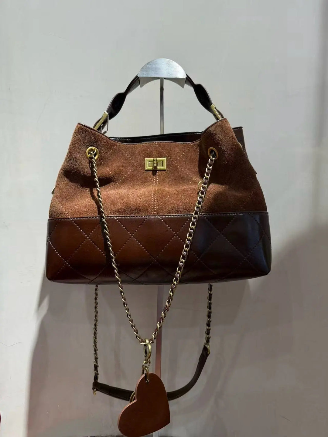 An image of a   TF2607 Two-Tone Satchel Bag by  Mirra Masa