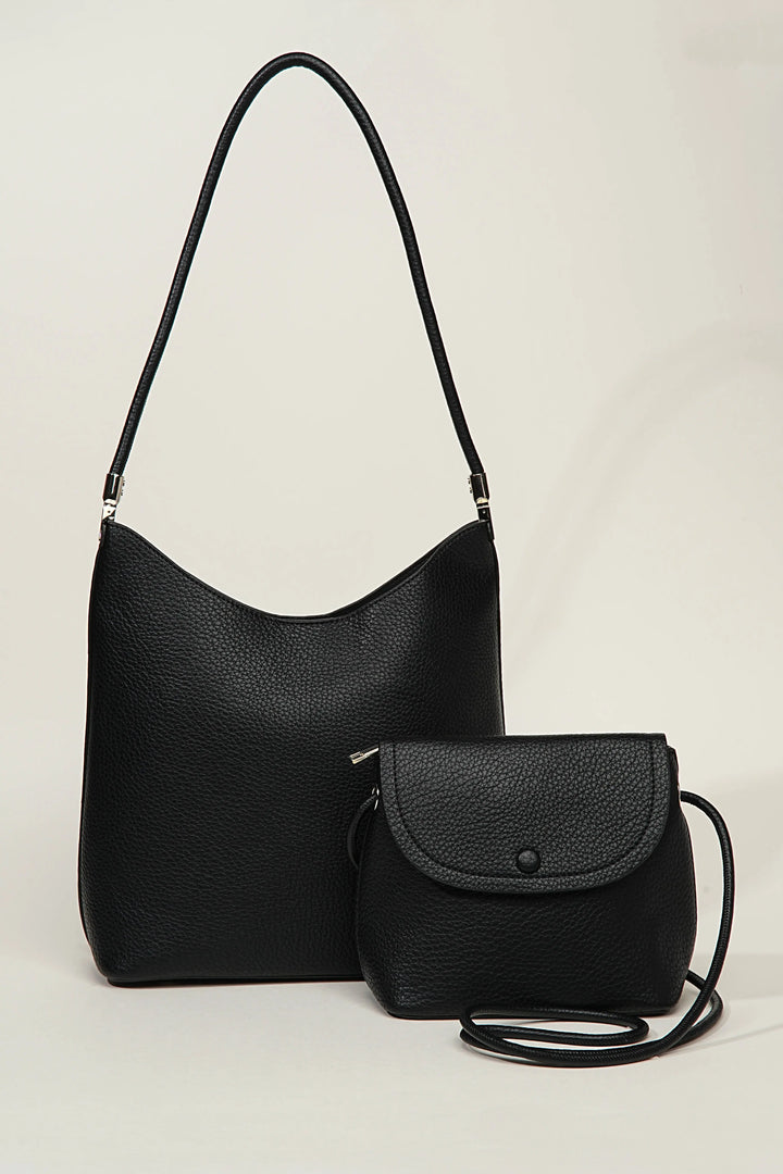 An image of a   TF2631 Vegan Leather Hobo Bag by  Mirra Masa