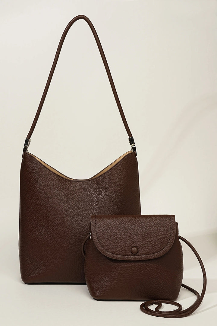 An image of a   TF2631 Vegan Leather Hobo Bag by  Mirra Masa