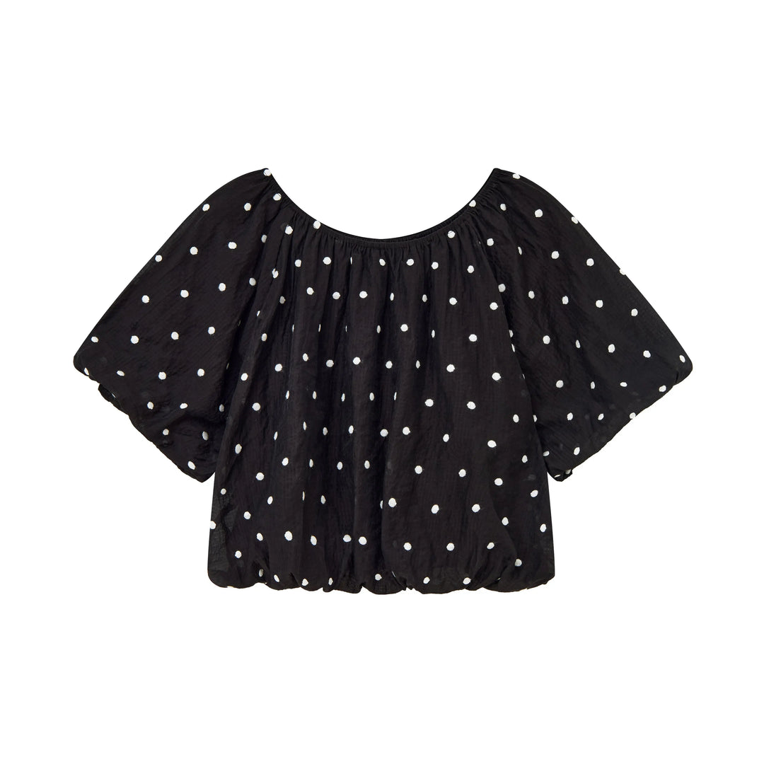 An image of a   TS08QM6 Laced Off-Shoulder Blouse by  Mirra Masa