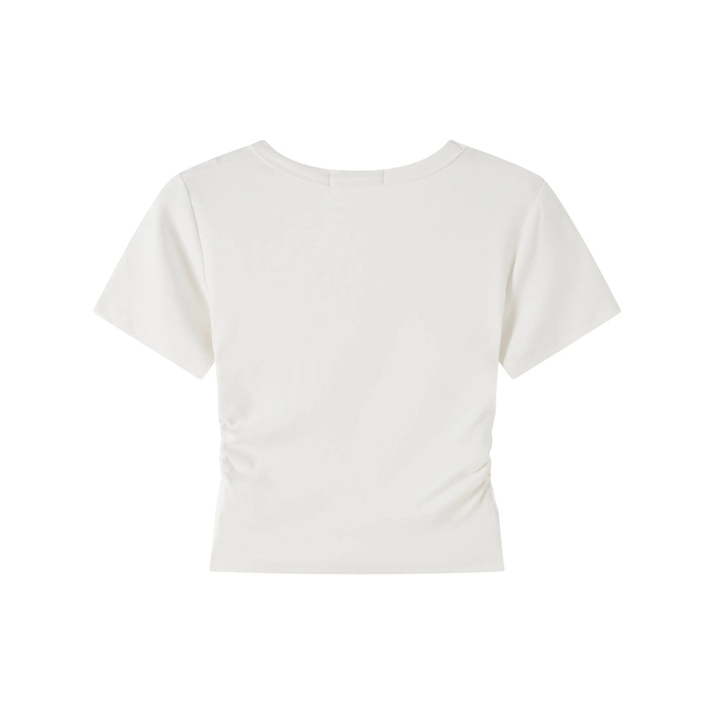 An image of a   TS1C6M6 Basic Scoopneck T-Shirt by  Mirra Masa