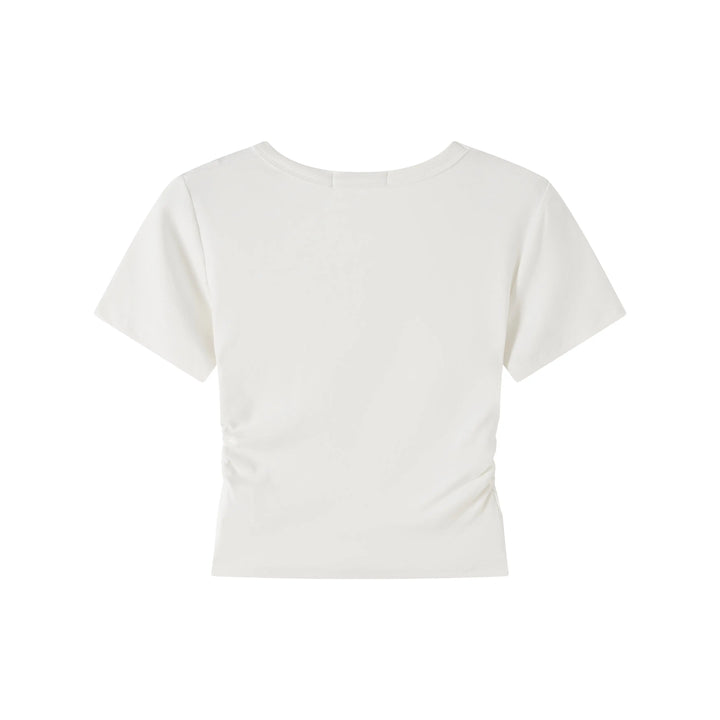 An image of a   TS1C6M6 Basic Scoopneck T-Shirt by  Mirra Masa