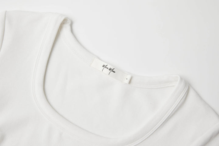 An image of a   TS1C6M6 Basic Scoopneck T-Shirt by  Mirra Masa