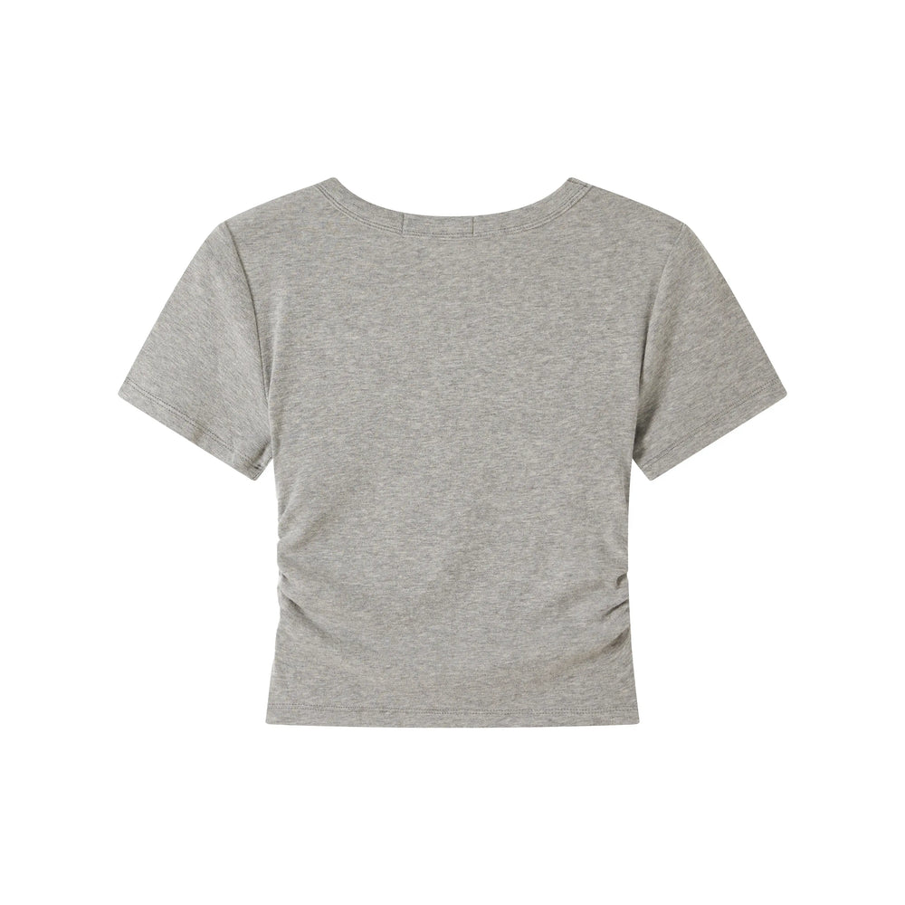 An image of a   TS1C6M6 Basic Scoopneck T-Shirt by  Mirra Masa