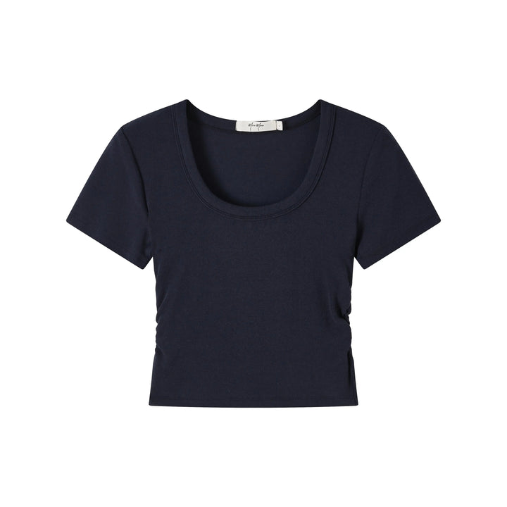 An image of a   TS1C6M6 Basic Scoopneck T-Shirt by  Mirra Masa