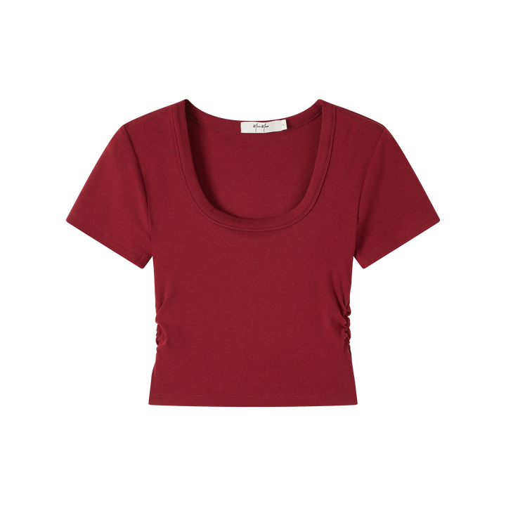 An image of a   TS1C6M6 Basic Scoopneck T-Shirt by  Mirra Masa