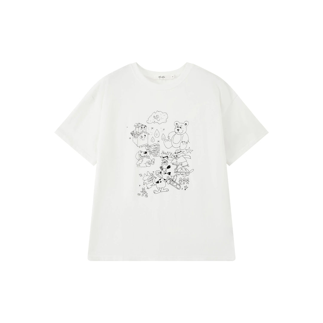 An image of a   TS1M4S6 Graphic T-Shirt by  Mirra Masa