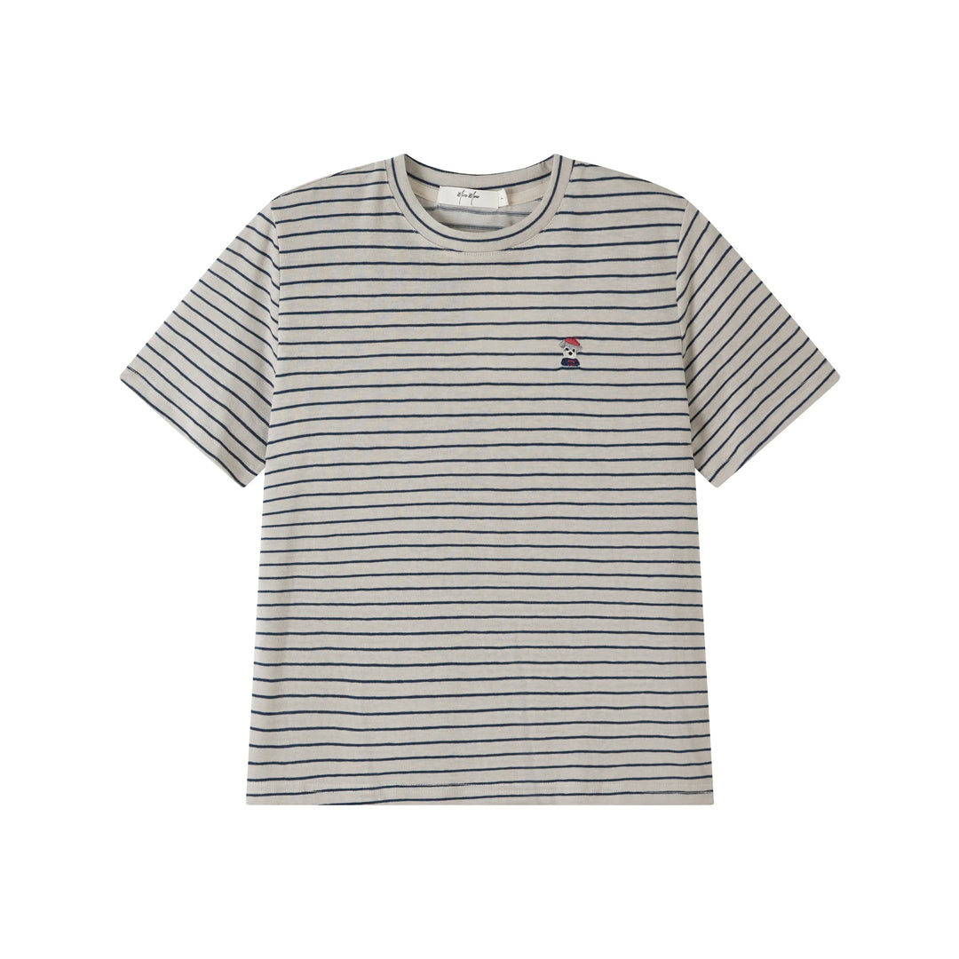 An image of a   TS73LM6 Striped T-Shirt by  Mirra Masa