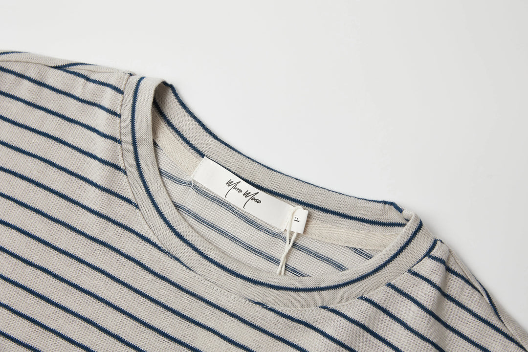 An image of a   TS73LM6 Striped T-Shirt by  Mirra Masa
