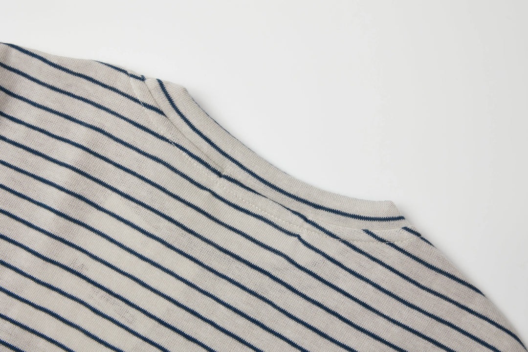 An image of a   TS73LM6 Striped T-Shirt by  Mirra Masa