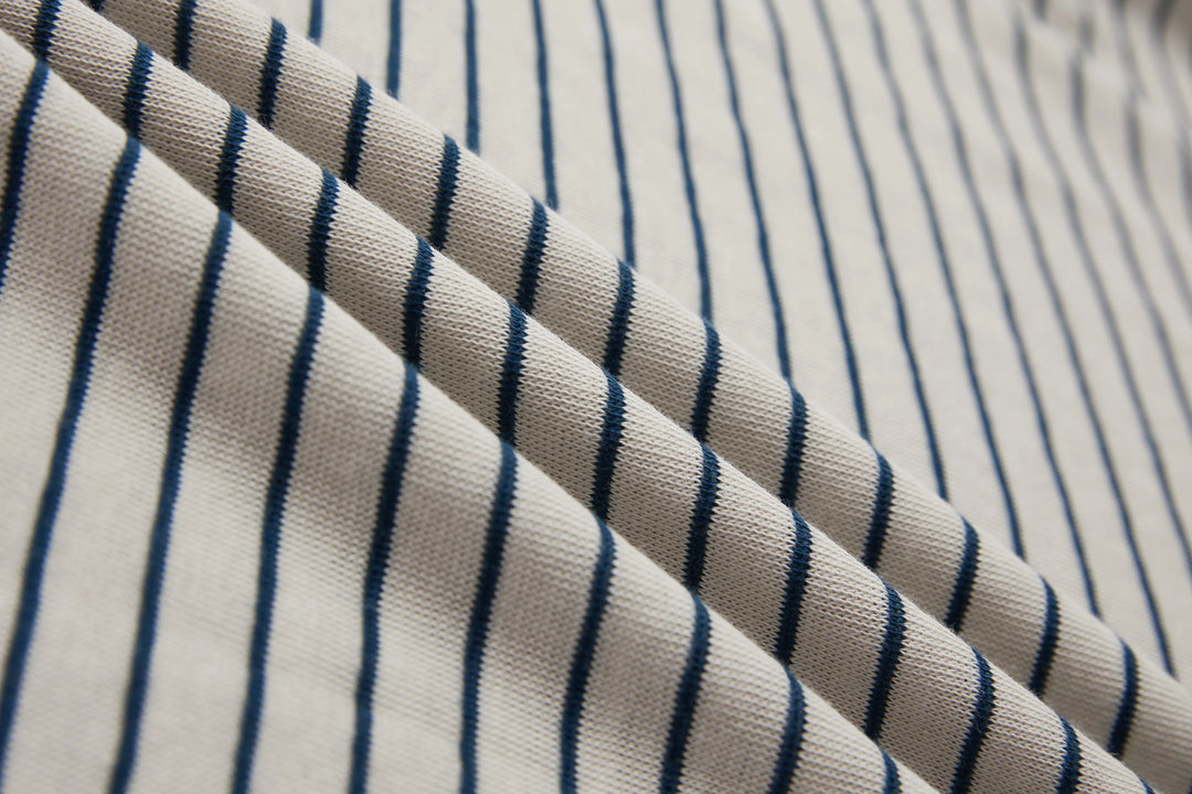 An image of a   TS73LM6 Striped T-Shirt by  Mirra Masa
