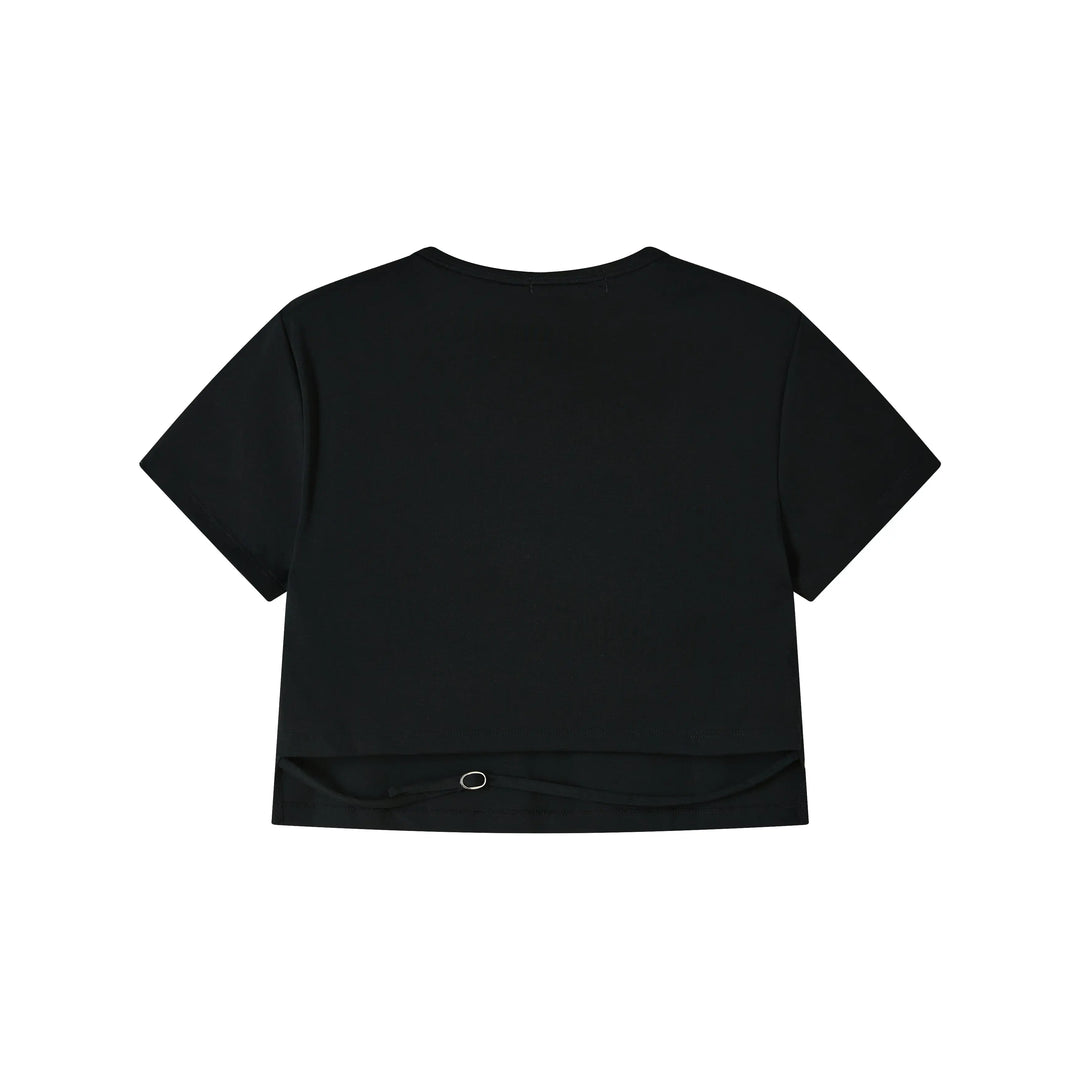 An image of a   TSJ70M6 Cropped T-Shirt by  Mirra Masa