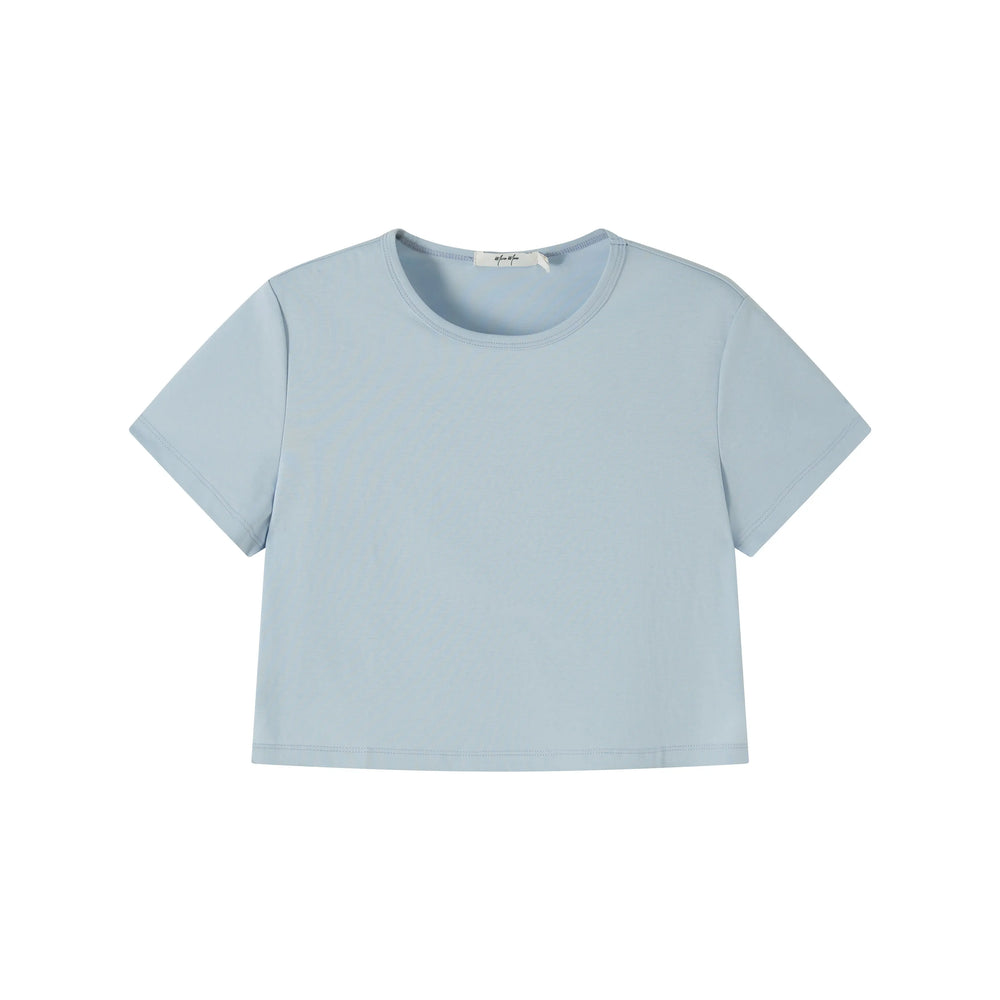 An image of a   TSJ70M6 Cropped T-Shirt by  Mirra Masa