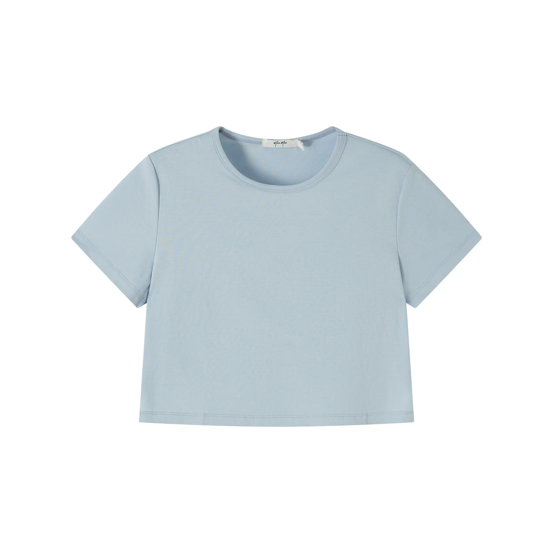 An image of a   TSJ70M6 Cropped T-Shirt by  Mirra Masa