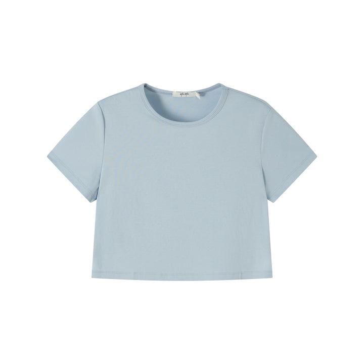 An image of a   TSJ70M6 Cropped T-Shirt by  Mirra Masa